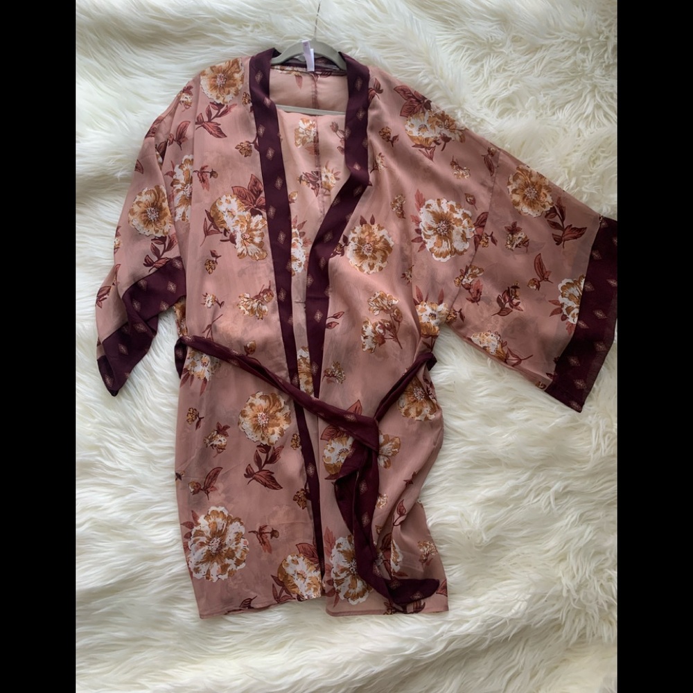 Xhilaration- Kimono(Cherry Blossom)